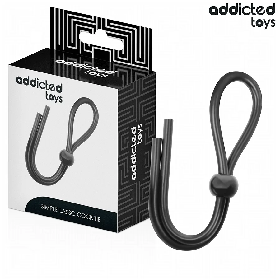 Cockring Corde en Silicone pour le Pénis à Boucle Unique Addicted