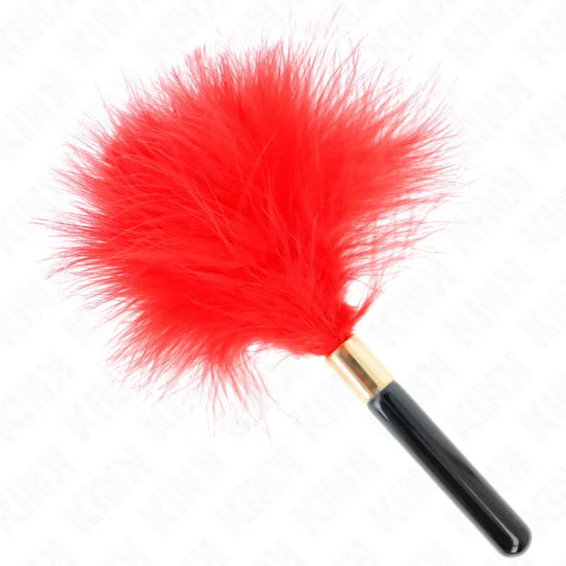 Plumes Chacoules en Métal Rouge Or 18 CM Kink rouge bdsm