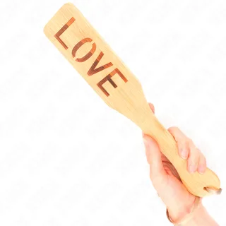 Palette en Bambou Mot Amour 32 X 5,5 CM Kink fouet & martinet