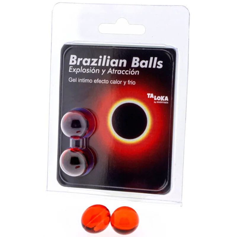 2 Boules Brésiliennes Gel Excitant Effet Chaud & Froid Taloka lubrifiant