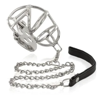 Anneau de Chasteté en avec Sangle Metal Hard cage de chasteté