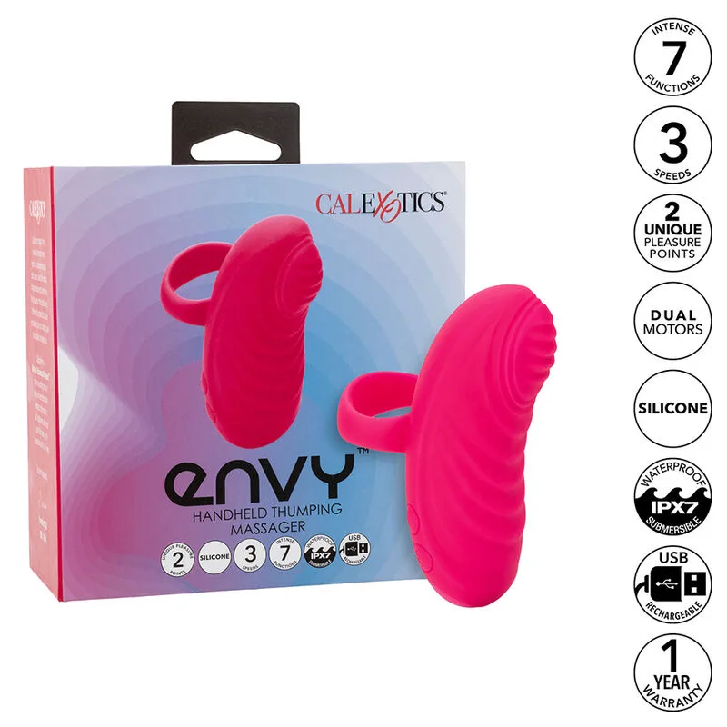 Vibromasseur Envy Masseur à Bille Portable 7 Vibrations Rose Calexotics