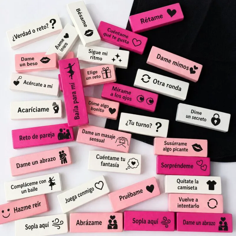 Sac de 16 Blocs D'amour - Version Espagnole Diablo Picante jeu coquin