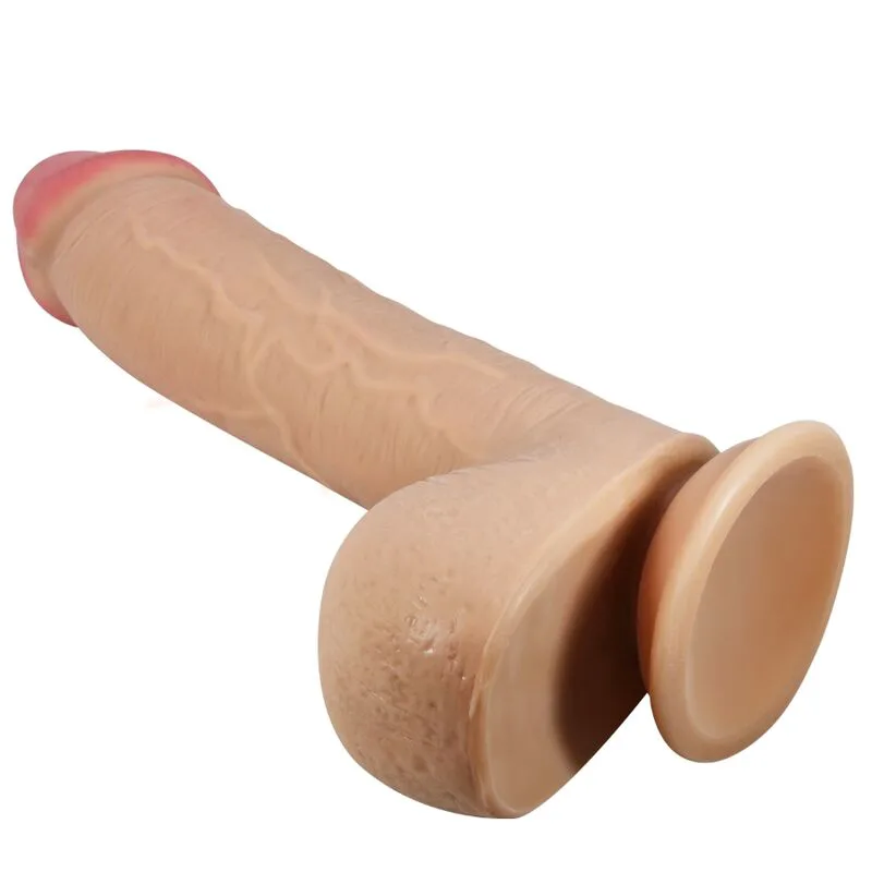 Série Sliding Skin Gode Réaliste avec Ventouse Sliding Pretty Love modèle 2