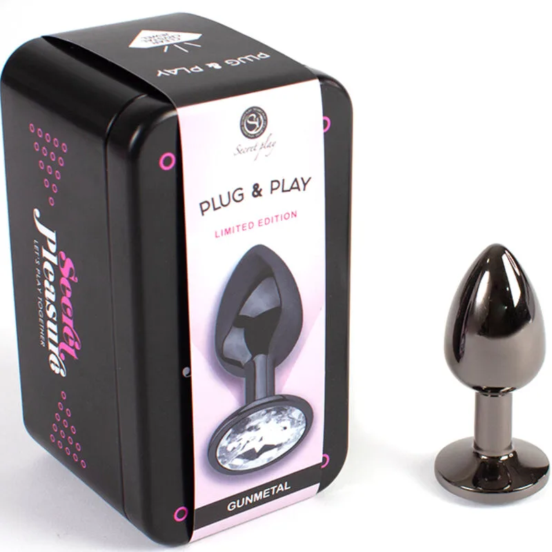 Plug Anal en Gunmetal Petite Taille 7 cm Secretplay