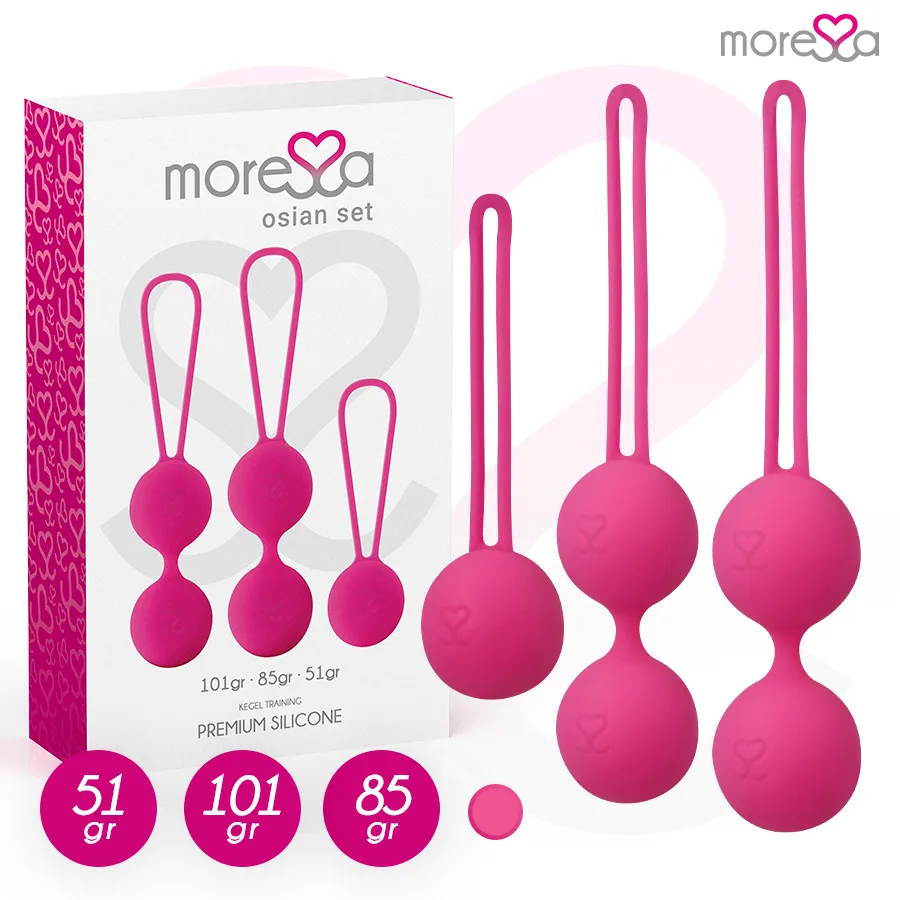 Boules de geisha Osian Ensemble Premium Silicone Rose (osian One - 51 G | Osian Moressa