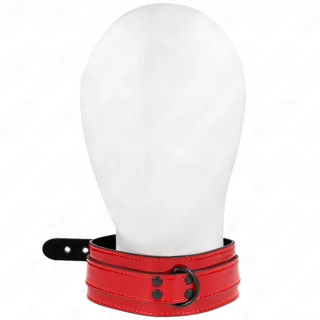 Collier Ajustable Rouge Vin 37,5-49,5 cm x 5 cm Kink