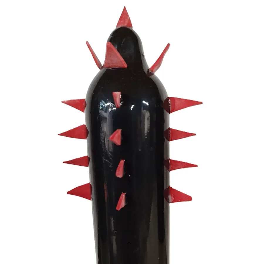 Préservatifs Fantaisie Peints à la Main Cactus Noir XL Condomerie