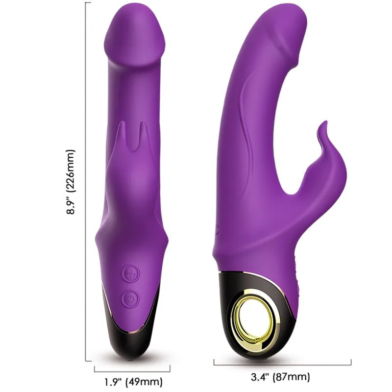 Meteror Gode Vibromasseur Lapin Violet Armony