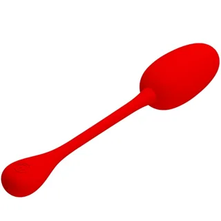 Œuf Vibrant Knucker Pretty Love - vue de profil - Rouge