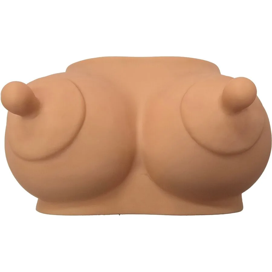 Tirelire en Forme de Seins Ton Clair Diablo Picante jeu coquin