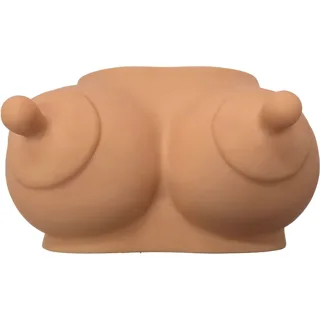 Tirelire en Forme de Seins Ton Clair Diablo Picante jeu coquin