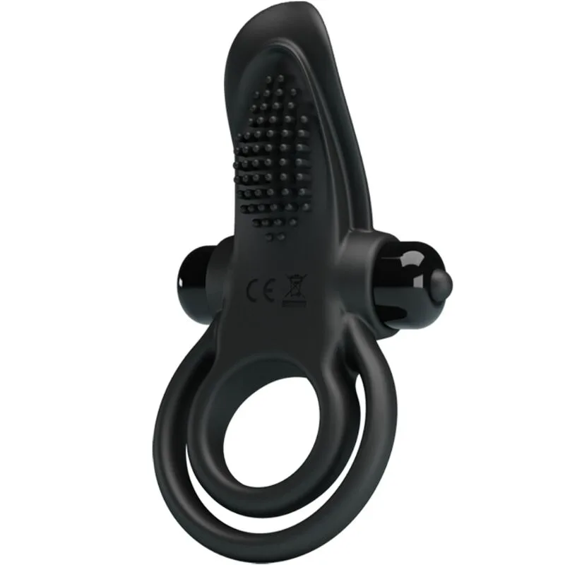Double Anneau Vibrant + Stimulateur de Clitoris 10 Pretty Love