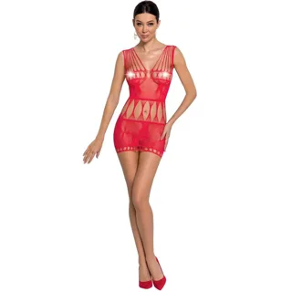 Femme BS090 Bodystocking Rouge Taille Unique Passion rouge nuisette
