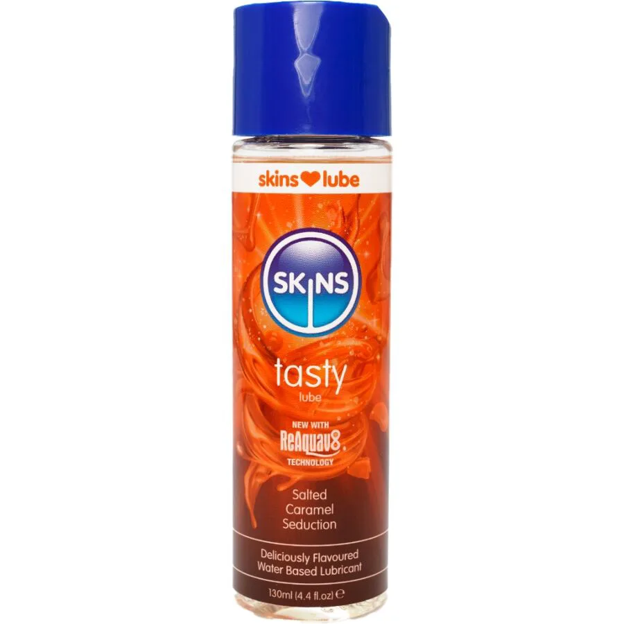Lubrifiant à Base d'Eau Délicieux Caramel Salé 130 ml Skins