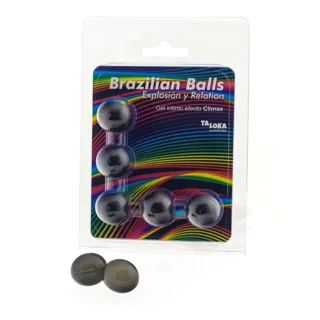 5 Boules Brésiliennes Gel Excitant Effet Climax Taloka lubrifiant base eau