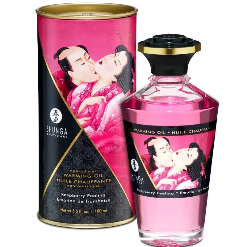 Huile de Massage Effet Thermique Saveur Intense de Shunga