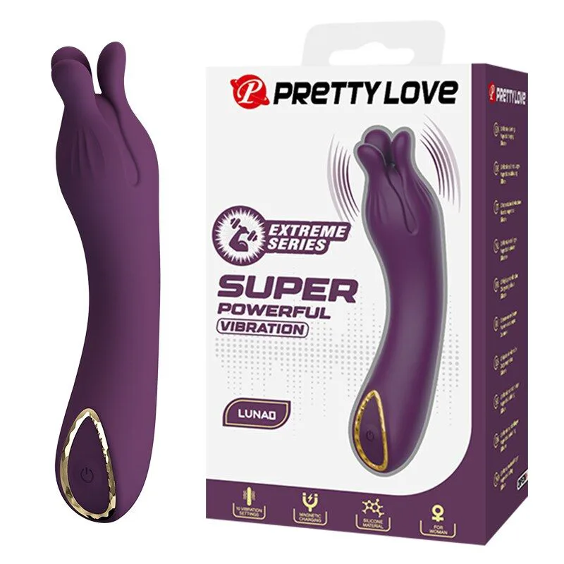 Vibromasseur Rechargeable Lunao 10 Fonctions Violet Pretty Love