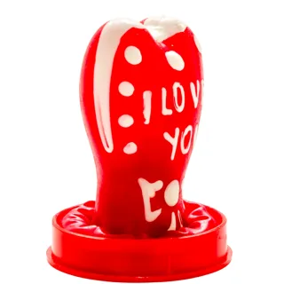 Préservatifs Fantaisie Peints à la Main en Forme de Coeur Condomerie