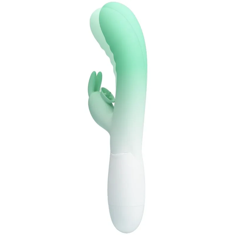 Vibromasseur Lapin Cerberus 30 Vibrations Vert Pretty Love