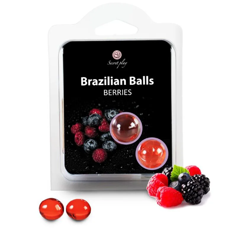 2 Boules Brésiliennes Baies Secretplay lubrifiant base eau