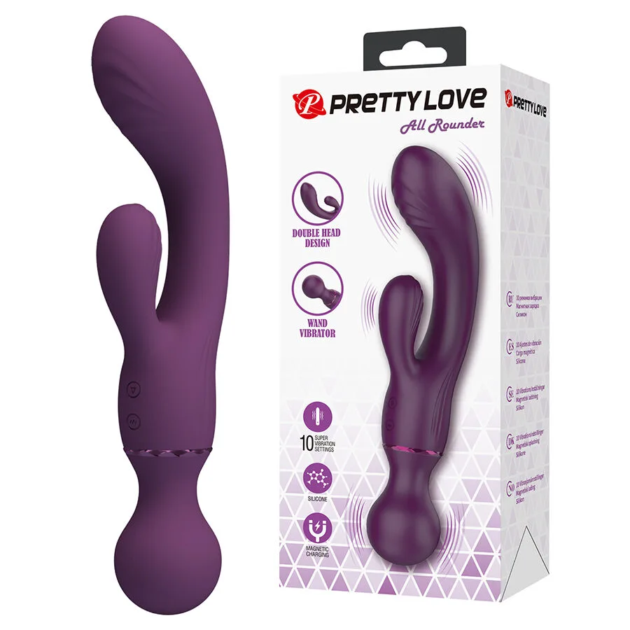 Vibromasseur Point G Violet Polyvalent Pretty Love