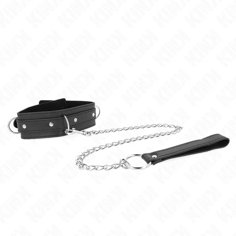 Collier avec Laisse 65 cm 3 Anneaux Modèle 1 Réglable Kink