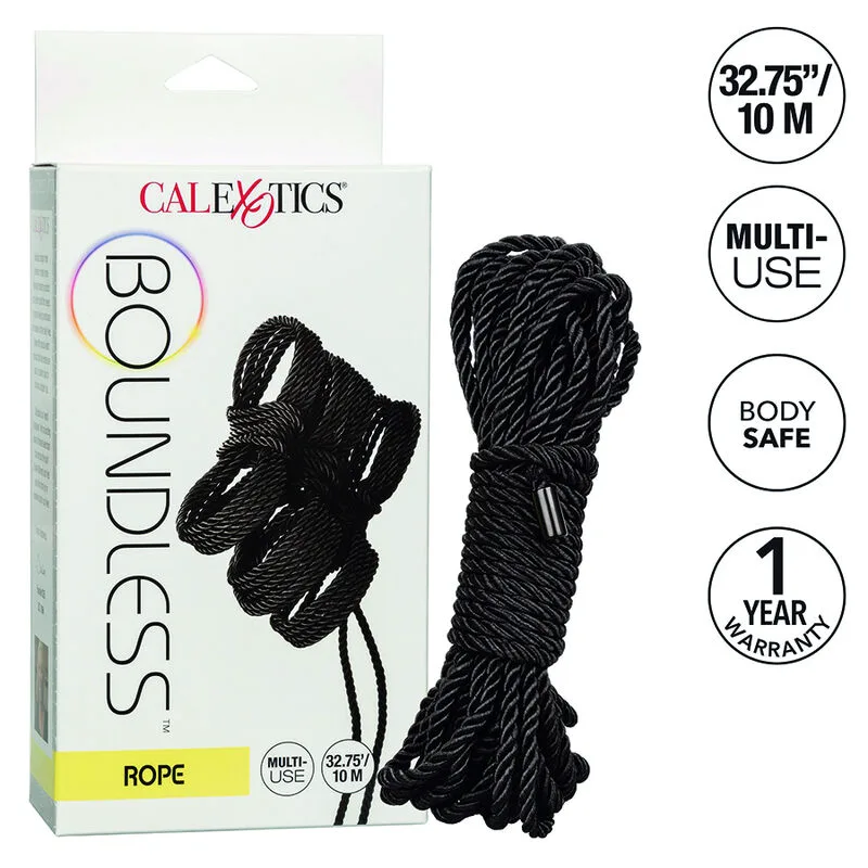 Boundless Corde 10M Noire Calexotics noir bdsm