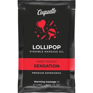 Huile de Massage Kissable de Poche avec Sucette Effet
