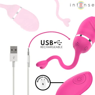 Recharge USB magnétique de l'œuf Sookie rose et de sa télécommande