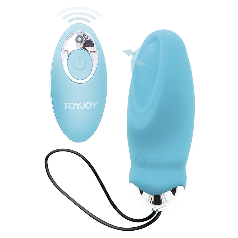 Happiness Im So Eggcited Vibromasseur Télécommande Bleu Toyjoy