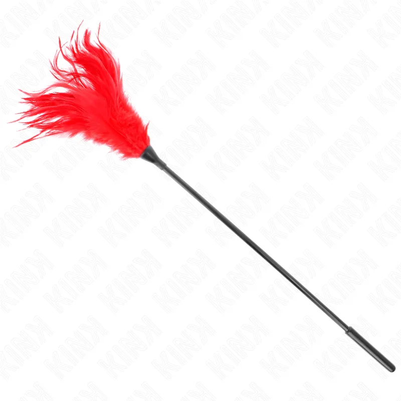 Plusieurs Plumes de Chatouilles Rouges 45 CM Kink bdsm