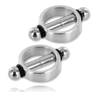 Pinces Tétons Magnétiques Durs en Métal Paire Metal Hard