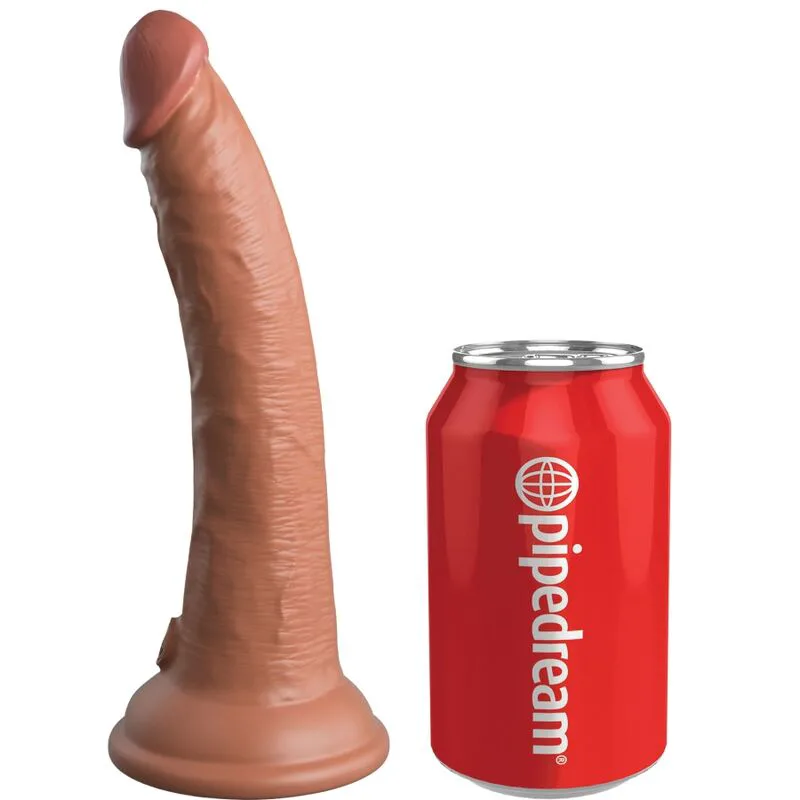 Elite Gode Réaliste en Silicone 17,8 cm Caramel King Cock