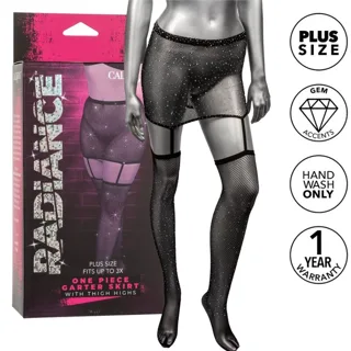 Radiance Jupe Jarretelle Cuisses Grande Taille Calexotics