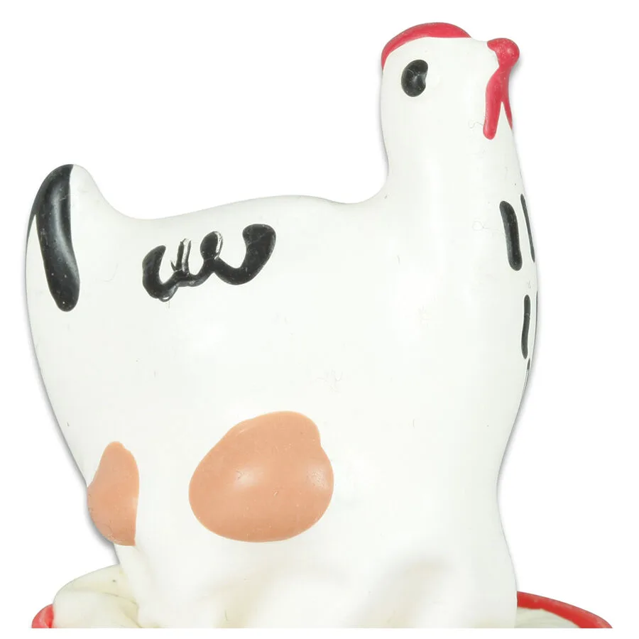 Préservatifs Fantaisie Peints à la Main Poulet Blanc Condomerie