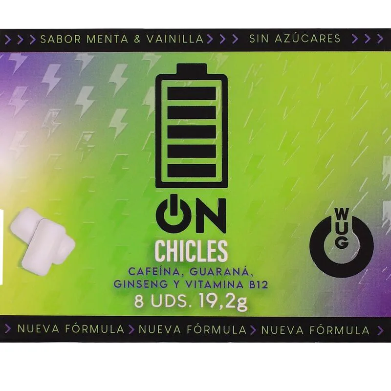 Gum, Blister de 8 Unités Wug On – Énergie Instantanée en Chewing complements