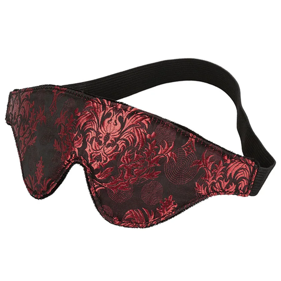 Masque pour les Yeux Opaque Scandal avec Détails Rouges Calexotics bâillon