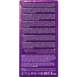 Pack de 8 Préservatifs Extra Larges Premium Skins