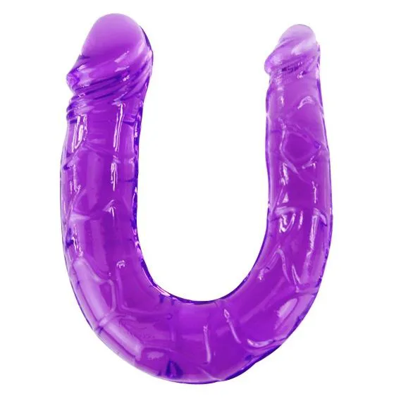 Double Gode en Gelée Flexible Lilas Baile
