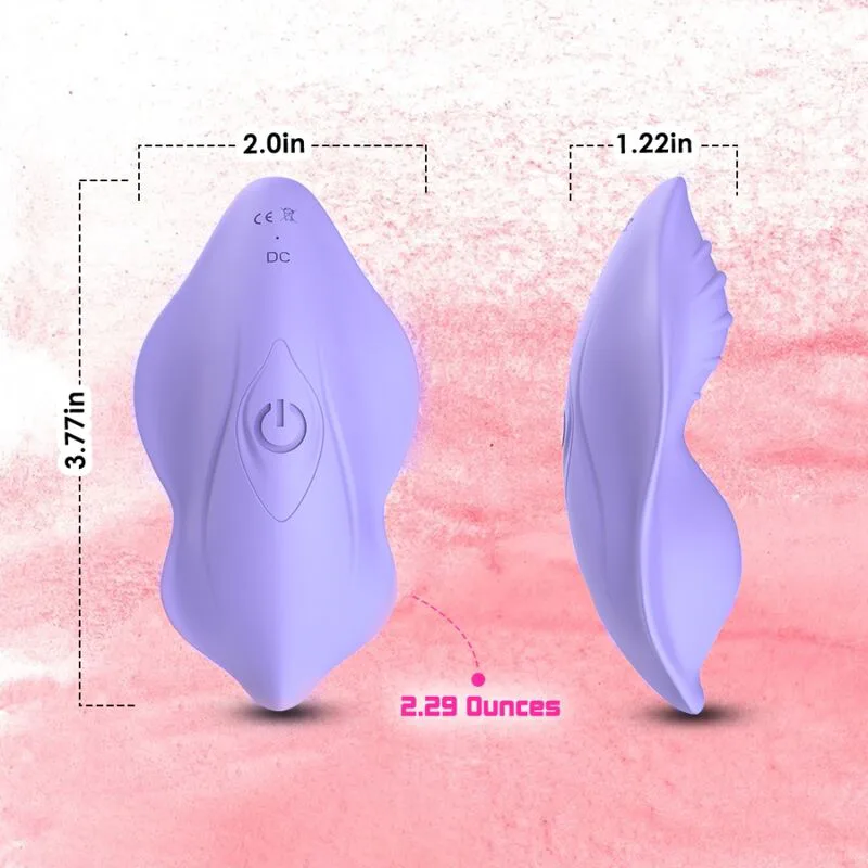 Stimulateur clitoridien Whisper À porter Culotte Vibromasseur Télécommande Violet Armony