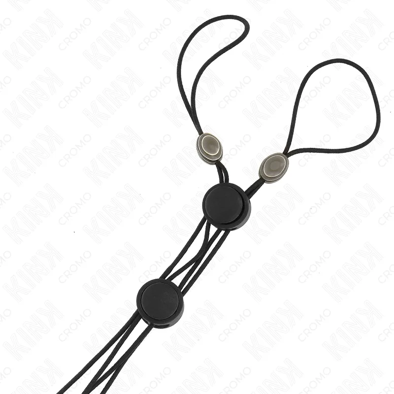 Pinces à Tétons Noires avec Élastique Noir Kink