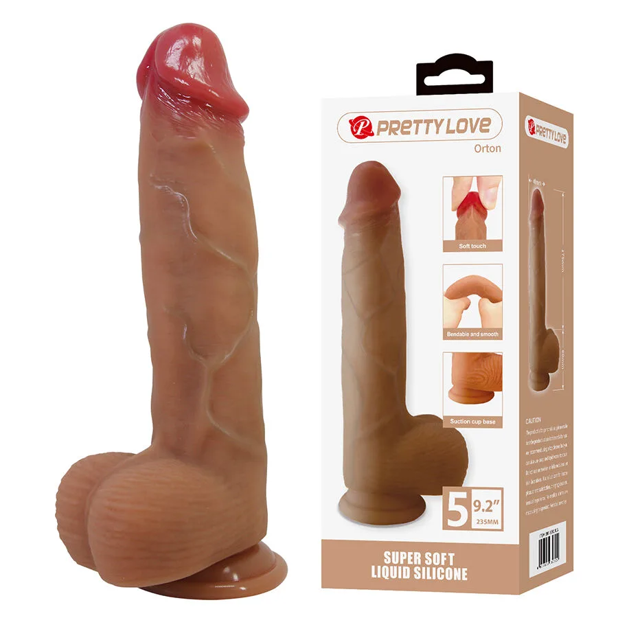 Orton Gode Réaliste avec Ventouse 23,5 x 4,9 cm Pretty Love