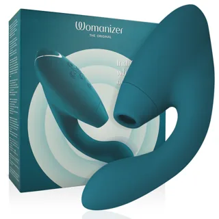 Stimulateur clitoridien Duo 2 Stimulator Bleu Pétrole Womanizer
