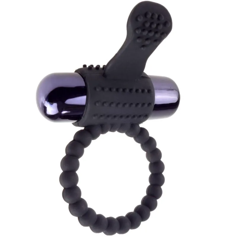 Ringz - Anneau Vibrant en Silicone Noir Fantasy C-Anneau
