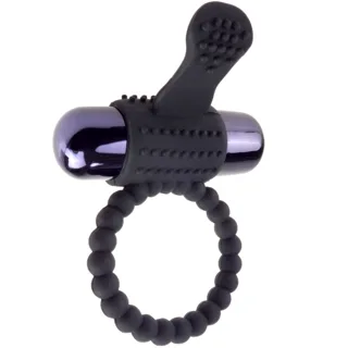 Ringz - Anneau Vibrant en Silicone Noir Fantasy C-Anneau