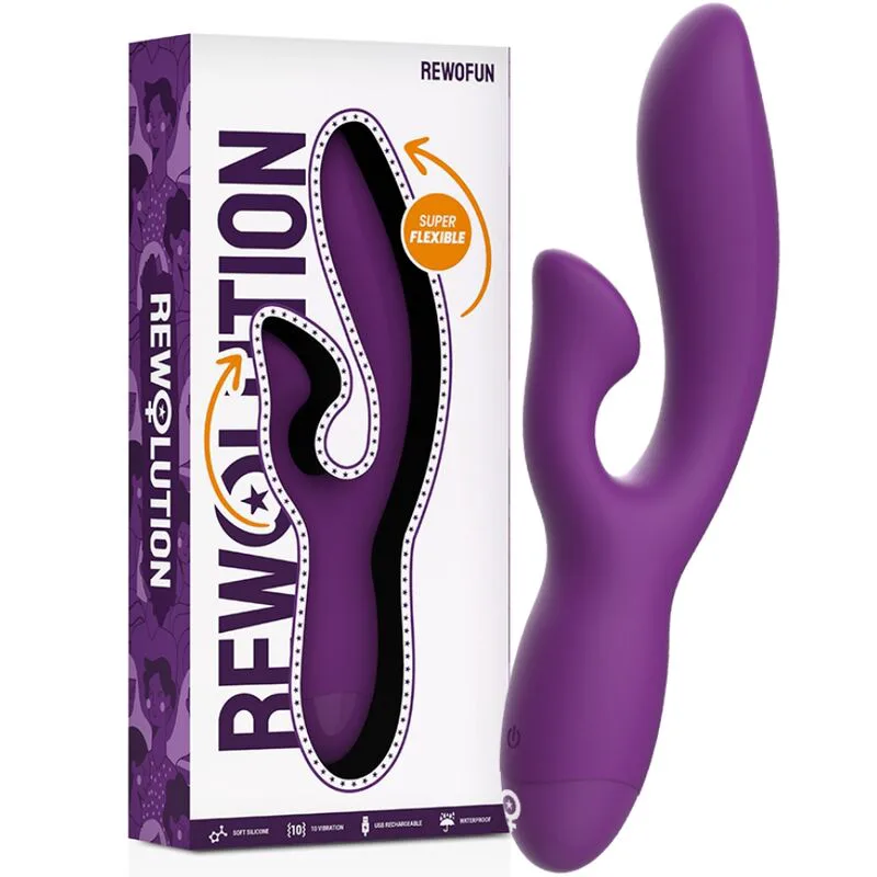Rewofun Vibromasseur Flexible avec Lapin Rewolution vibromasseur rabbit