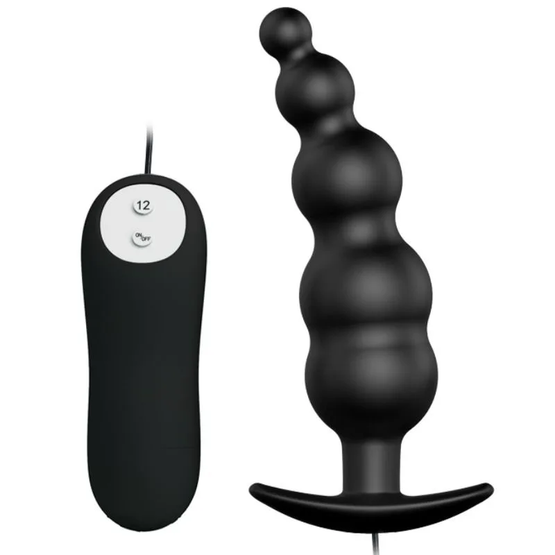 Plug Anal Silicone Extra Stimulation et 12 Modes de Pretty Love