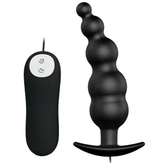Plug Anal Silicone Extra Stimulation et 12 Modes de Pretty Love
