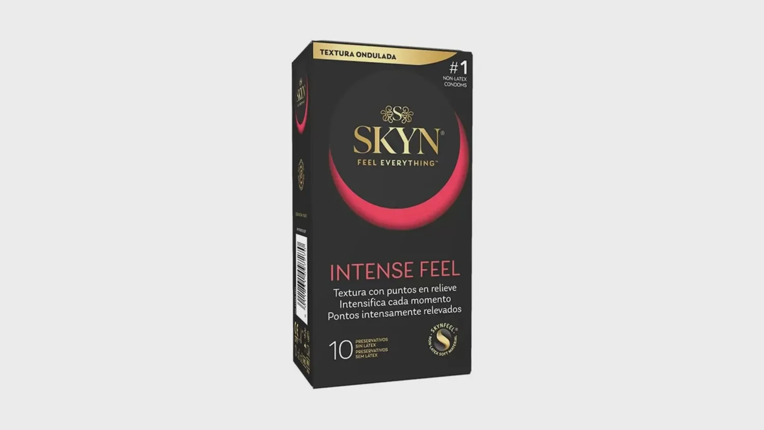 Boîte de préservatifs SKYN Intense Feel sans latex, à points en relief